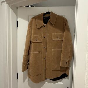 zara Tan Sherpa Jacket